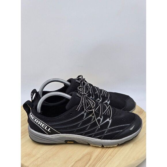 Merrell Bare Access 3 Black Trail Running Shoes JO6523 Vibram  Mens Size 8 - Picture 1 of 10